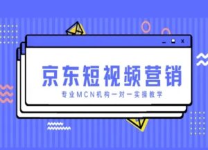 京东短视频营销项目，专业MCN机构一对一实操教学-五六七网创电商学院