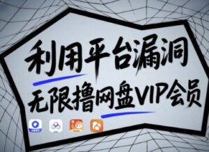 利用平台漏洞，无限撸网盘VIP会员，用户亲测有效!【漏洞原理+操作演示】-五六七网创电商学院