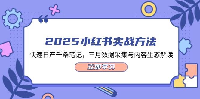 2025小红书实战方法，快速日产千条笔记，三月数据采集与内容生态解读-五六七网创电商学院