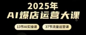 2025年AI爆店运营大课，13节AI实操课+37节流量运营课-五六七网创电商学院