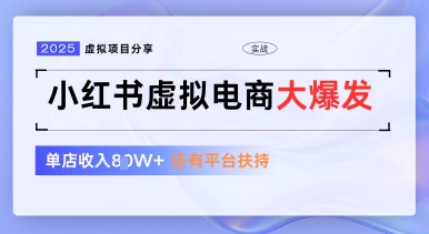 小红书虚拟电商项目，平台大力免费流量扶持，低门槛1拖3玩法-五六七网创电商学院