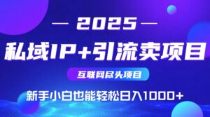 私域IP+卖项目，普通人小白也能轻松实现日入1000+-五六七网创电商学院