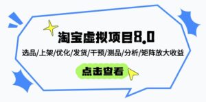 淘宝虚拟项目8.0：选品/上架/优化/发货/干预/测品/分析/矩阵放大收益-五六七网创电商学院