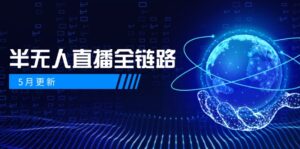 5月更新-半无人直播全链路：AI数字人+千川截流实战，女装选品与防违规…-五六七网创电商学院