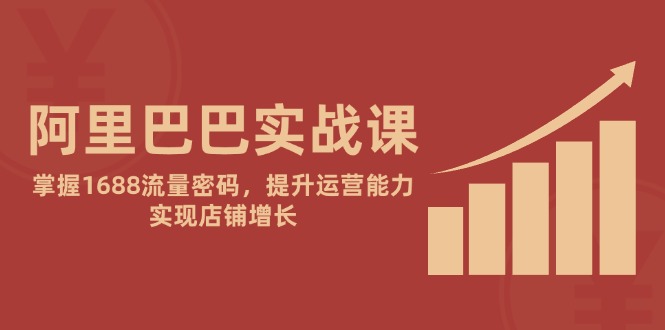 阿里巴巴实战课：掌握1688流量密码，提升运营能力，实现店铺增长-五六七网创电商学院