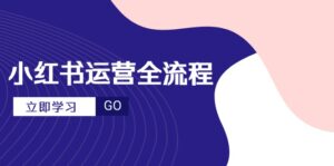 小红书运营全流程，爆款选题文案，视频制作技巧，进阶达人宝典-五六七网创电商学院