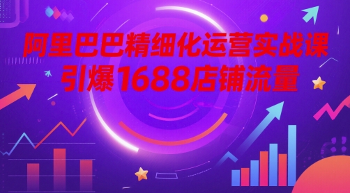 阿里巴巴精细化运营实战课，引爆1688店铺流量-五六七网创电商学院
