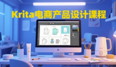 Krita电商产品设计课程，掌握从工具使用到创意落地的全链路设计能力-五六七网创电商学院