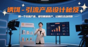 诱饵-引流产品设计秘笈，用一个引流产品，吸引精准客户，让他们主动找你-五六七网创电商学院