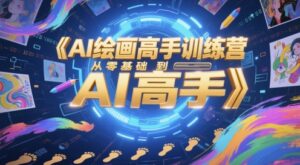 AI绘画高手训练营，从零基础到AI高手-五六七网创电商学院
