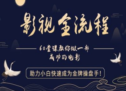 【影视全流程】教你做一部成功的电影，助力小白快速成为金牌操盘手-五六七网创电商学院