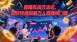 直播实战方法论，助你快速突破万人直播间门槛-五六七网创电商学院