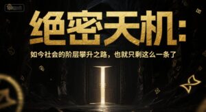 付费文章：绝密天机：如今社会的阶层攀升之路，也就只剩这么一条了-五六七网创电商学院