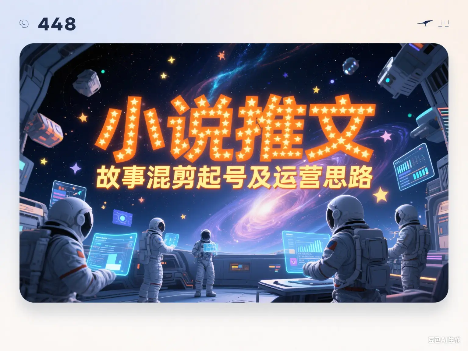 小说推文 故事混剪起号及运营思路-创业猫