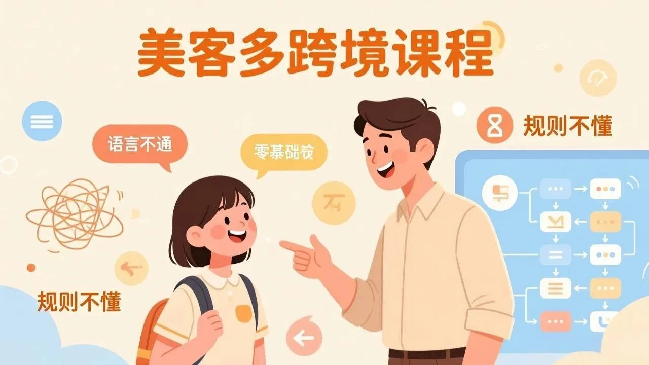 【精】怕语言不通、怕不懂规则？零基础小白也能做的美客多跨境课，手把手带你美客多开店稳赚-五六七网创电商学院