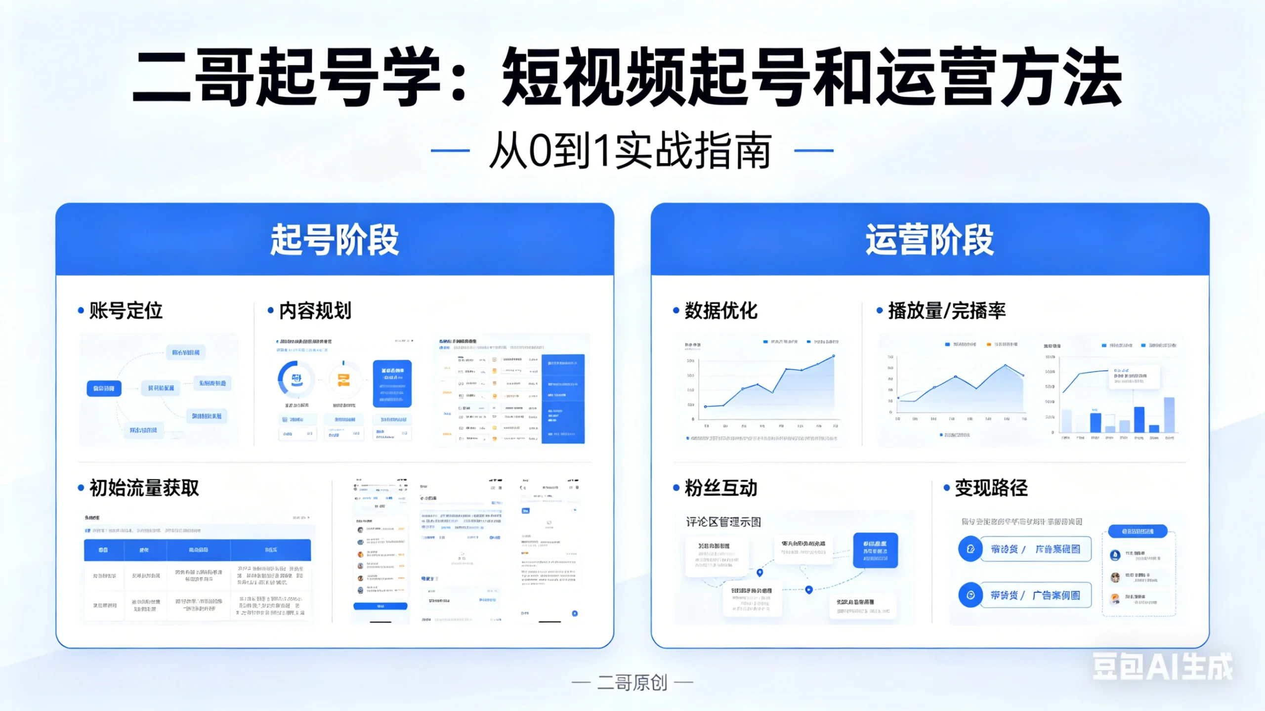 【精】二哥起号学：短视频起号和运营方法-五六七网创电商学院