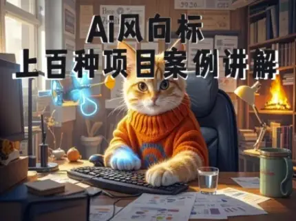 【精】Ai风向标-附100种项目案例玩法-0基础小白到大神ai视频商业应用教学（26年4月更新）-五六七网创电商学院