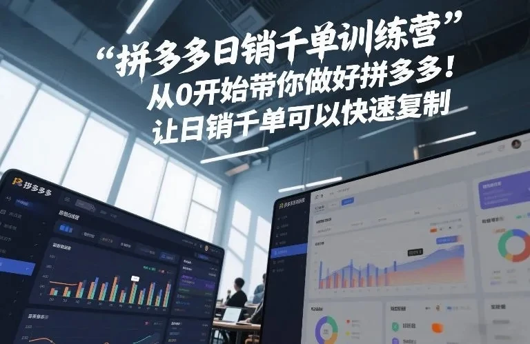 【精】白凤电商·拼多多日销千单训练营，从0开始带你做好拼多多，让日销千单可以快速复制(更新26年2月)-五六七网创电商学院