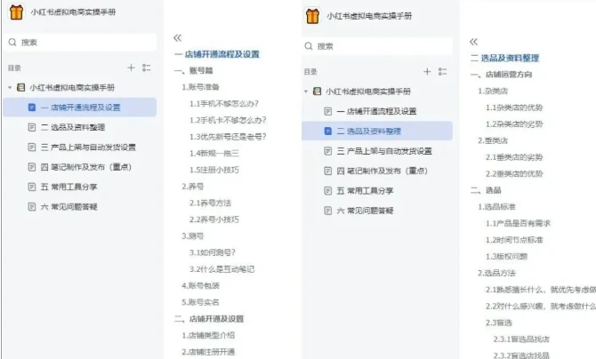 【精】小红书虚拟电商实操手册，3万字保姆级教学，3个月从0賺到1w+-五六七网创电商学院