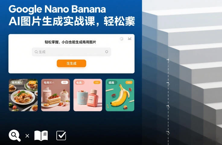 【精】Google Nano Banana AI图片生成实战课，轻松掌握，小白也能生成商用图片-五六七网创电商学院