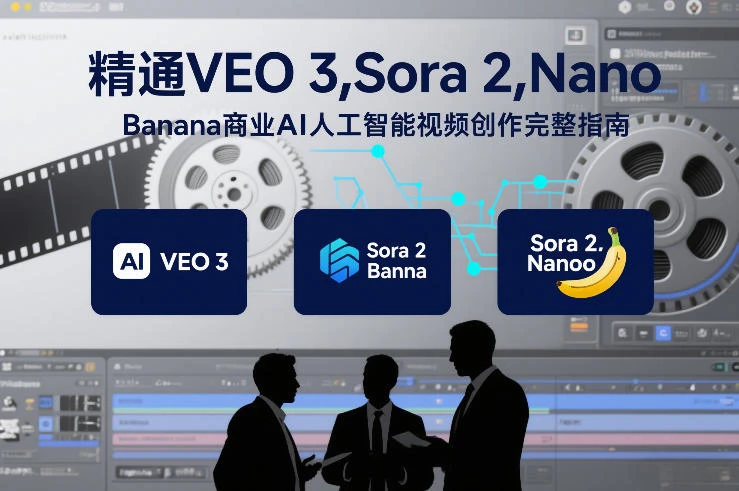 【精】精通VEO 3，Sora 2，Nano Banana商业AI人工智能视频创作完整指南-五六七网创电商学院