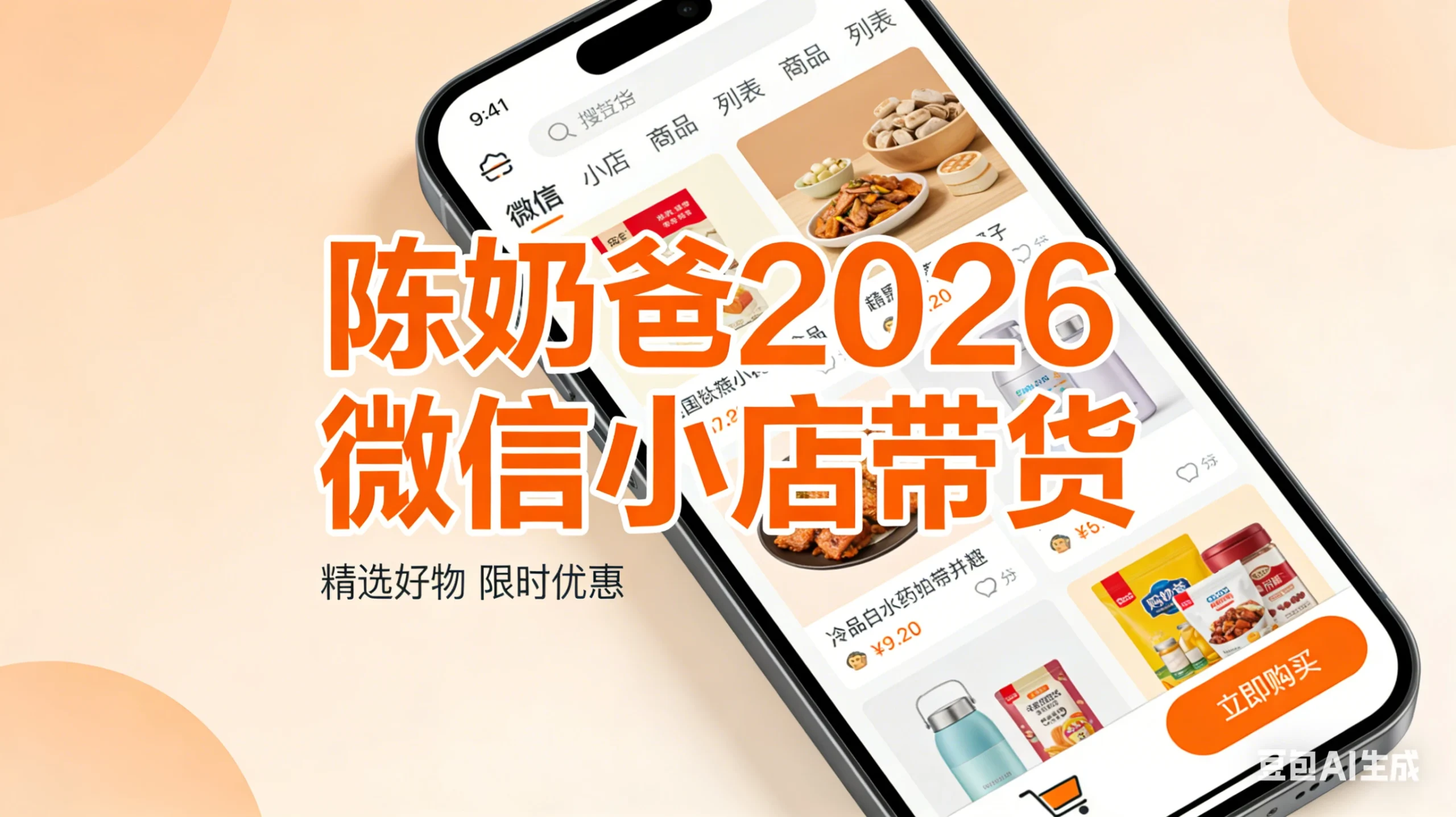 【精】陈奶爸2026微信小店带货-五六七网创电商学院