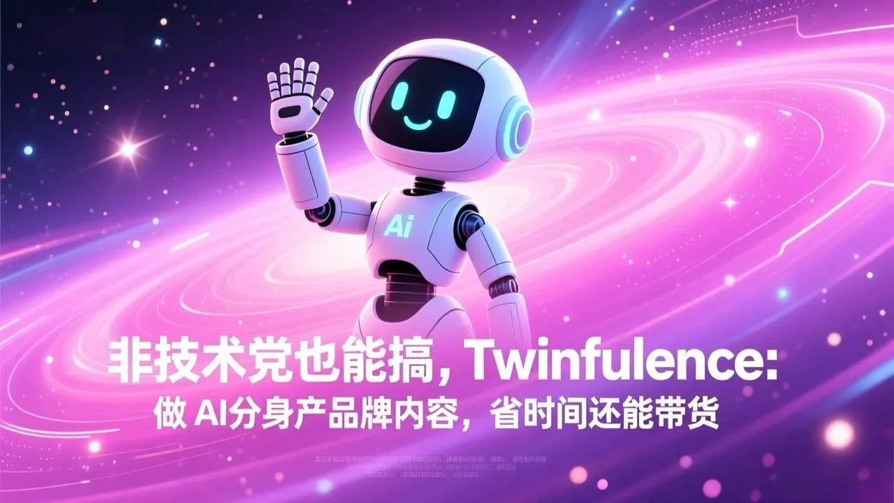 【精】非技术党也能搞!Twinfluence:做 AI 分身产品牌内容,省时间还能带货-五六七网创电商学院