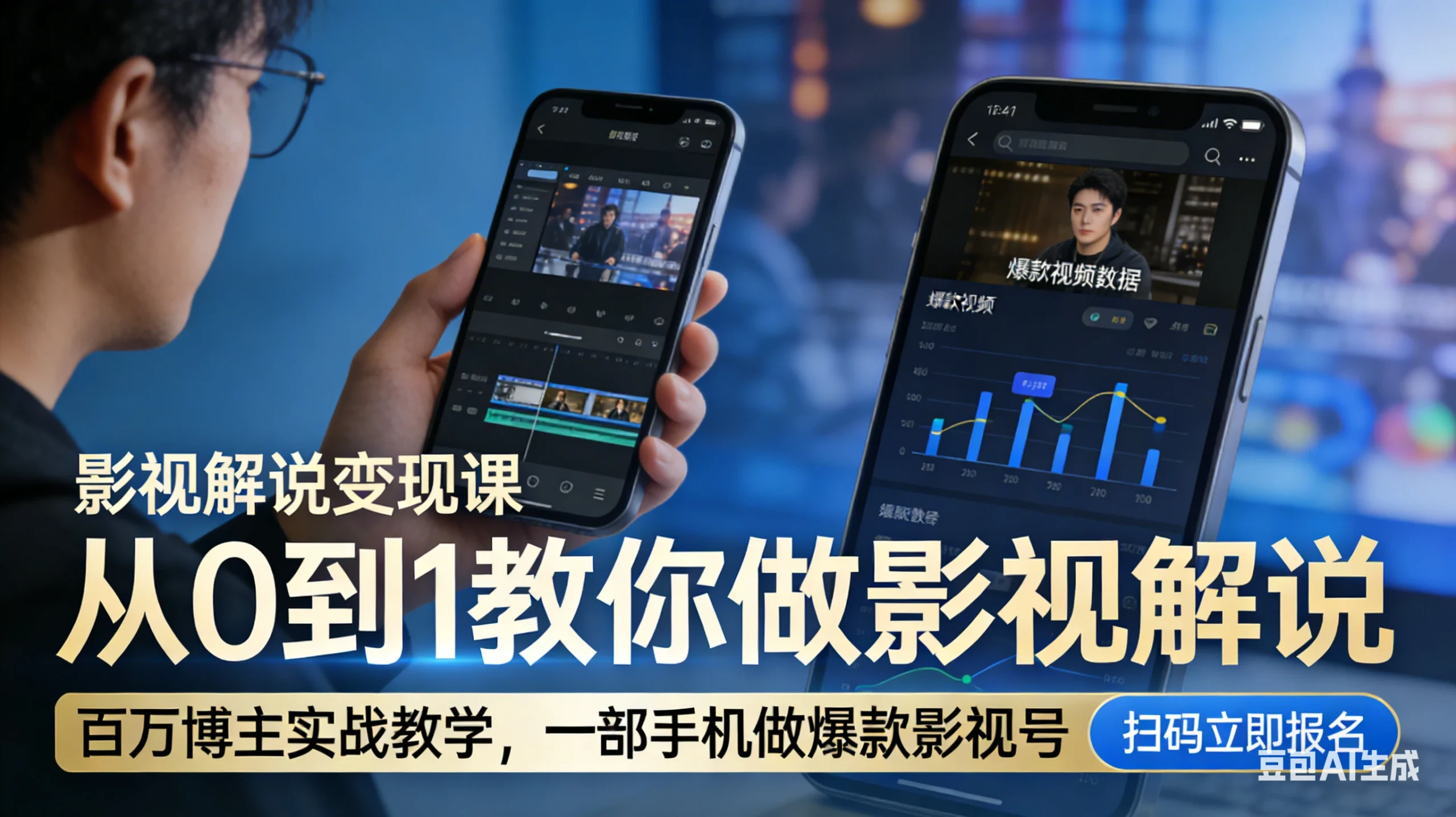 【精】影视解说变现课！百万博主实战教学，一部手机做爆款影视号-五六七网创电商学院