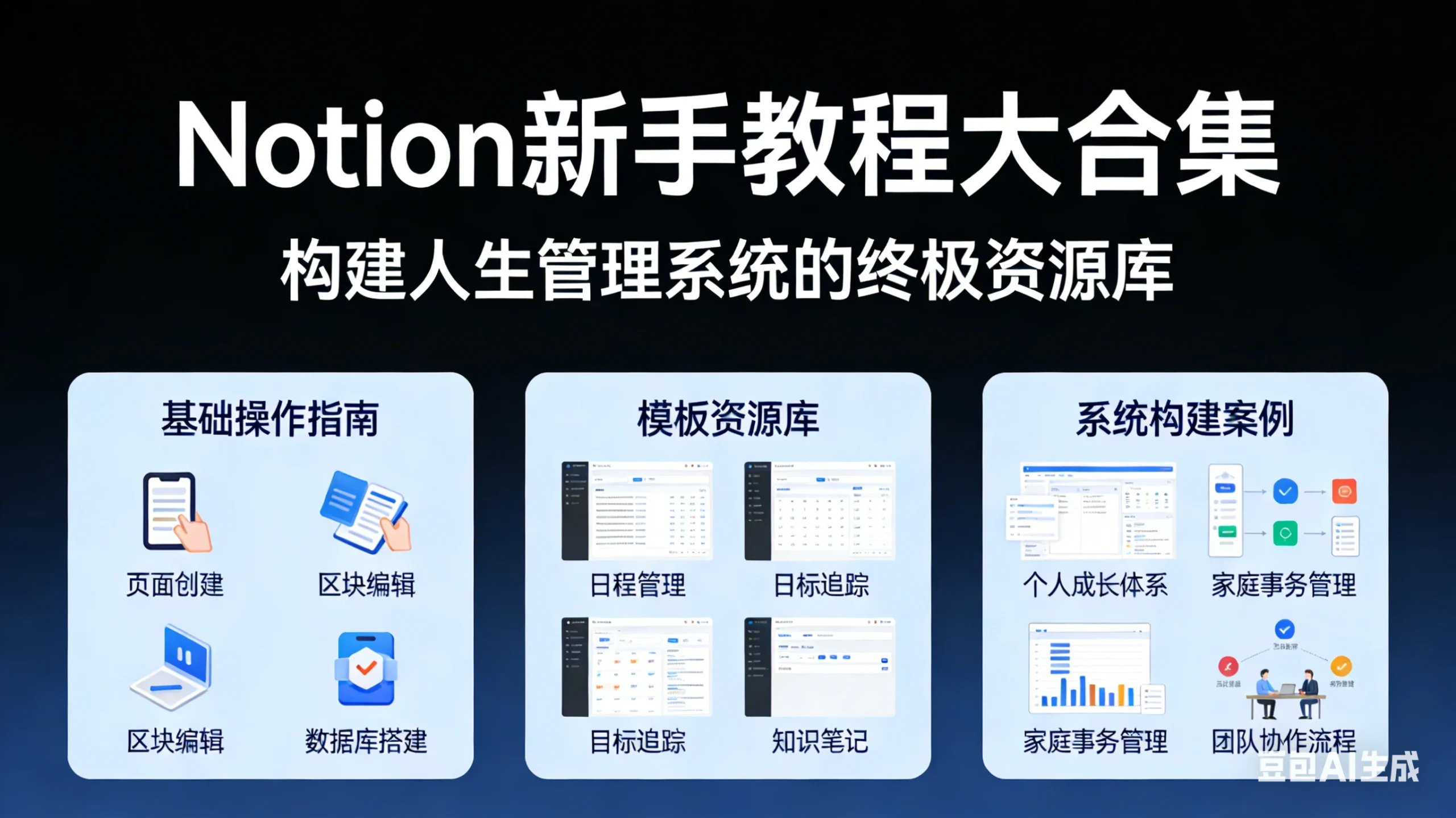 【精】Notion新手教程大合集，构建人生管理系统的终极资源库-五六七网创电商学院