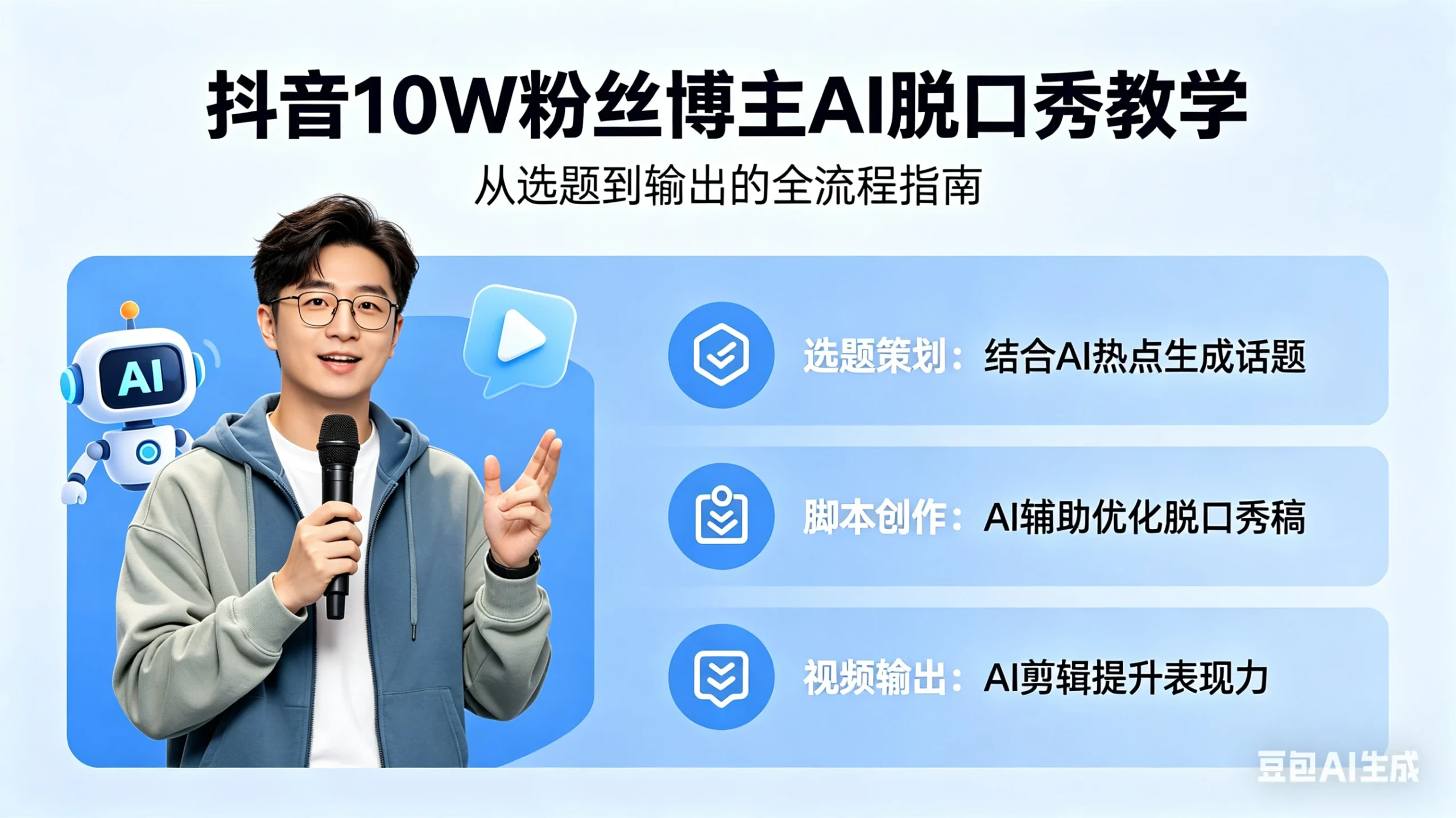 抖音10W粉丝博主AI脱口秀教学 最近刷屏的很火爆的玩法 低门槛 可复制-五六七网创电商学院