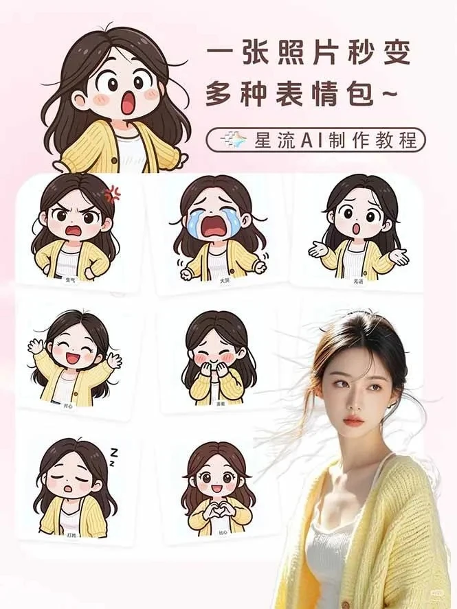 【精】一张照片秒变N种专属表情包，三步搞定可爱搞怪治愈风，从此斗图聊天不再到处存别人图-五六七网创电商学院