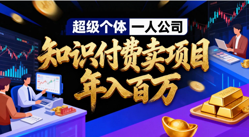 2026年“超级个体一人公司”私域卖项目年入百万，个人IP-精准引流-项目包装-转化成交-五六七网创电商学院