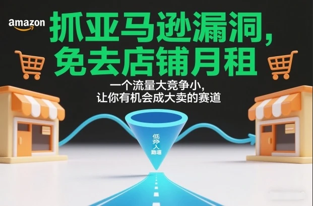 抓亚马逊漏洞,免去店铺月租,一个流量大竞争小,让你有机会成大卖的赛道-五六七网创电商学院