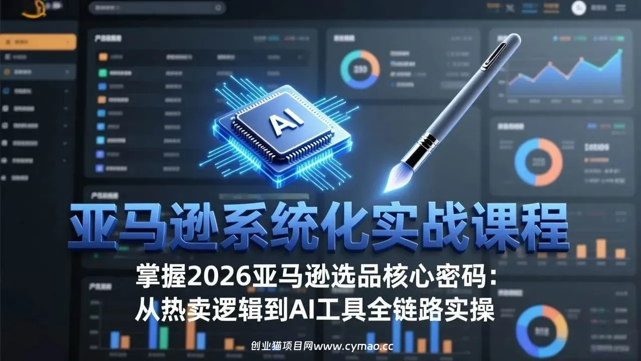 【精】亚马逊系统化实战课-更新3月：2026最新选品方法论，从热卖原因分析到AI作图，提升选品成功率-五六七网创电商学院