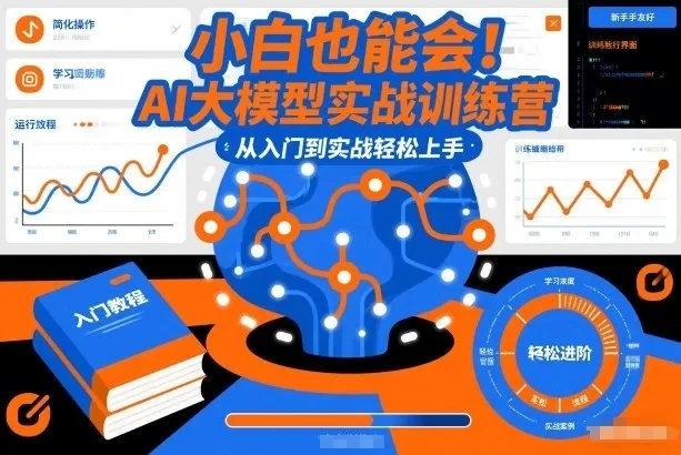 【精】小白也能会！AI大模型实战训练营，从入门到实战轻松上手-五六七网创电商学院
